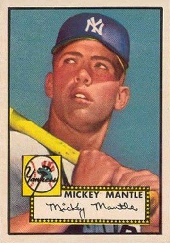 1952 Topps 311 Mickey Mantle Baseball Card